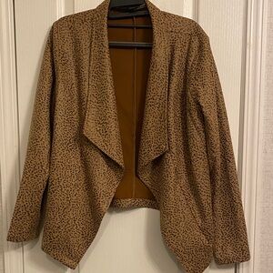 HYFVE Tan Leopard Print Blazer
